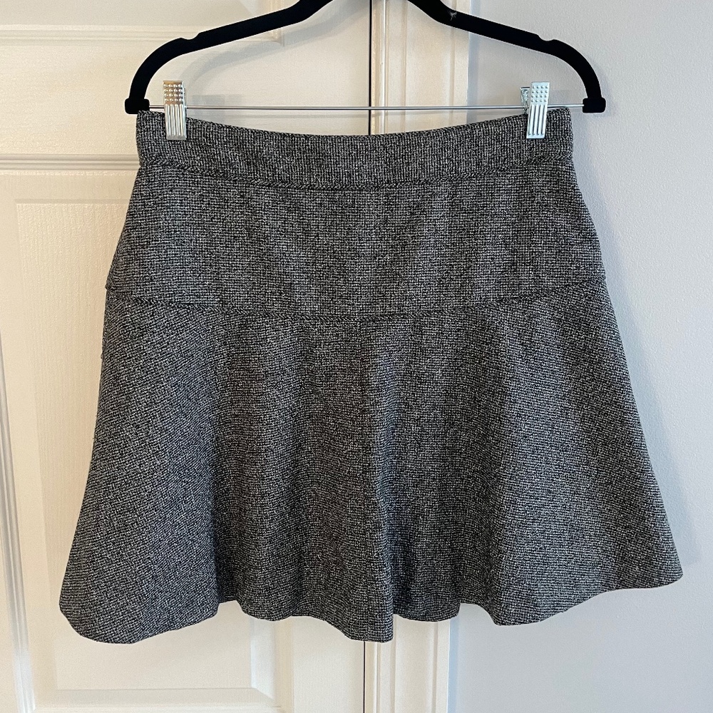 Banana Republic Gray Knit A-Line High Waist Mini Skirt 6